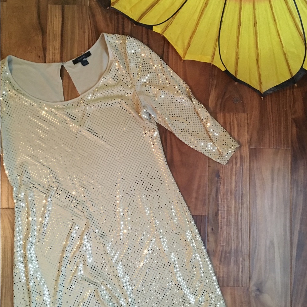 Slinky, sparkly dress